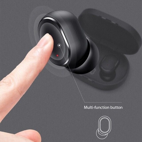 TWS Wireless Bluetooth Earbuds, LED Battery Level Display, Noise Cancellation - Picture 4 of 6